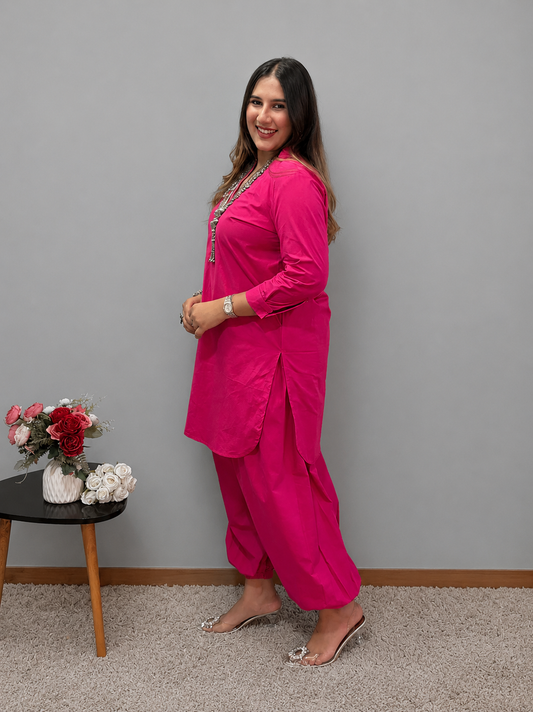 Pink Pathani Cord Set