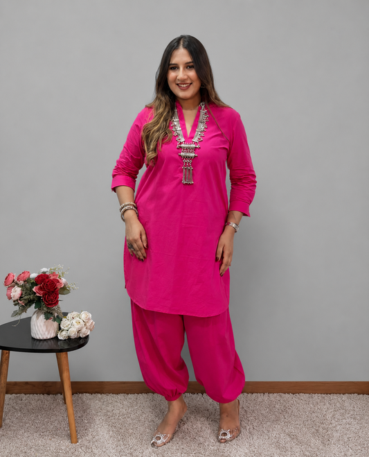 Pink Pathani Cord Set