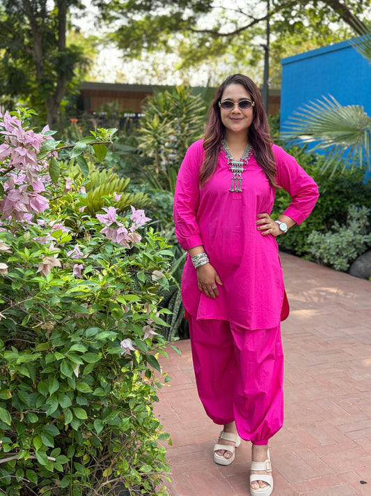 Pink Pathani Cord Set
