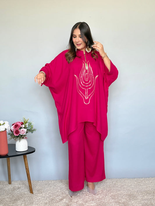Hot Pink Oversized Cord Set