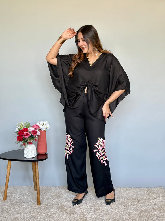 Chic Black Cord Set